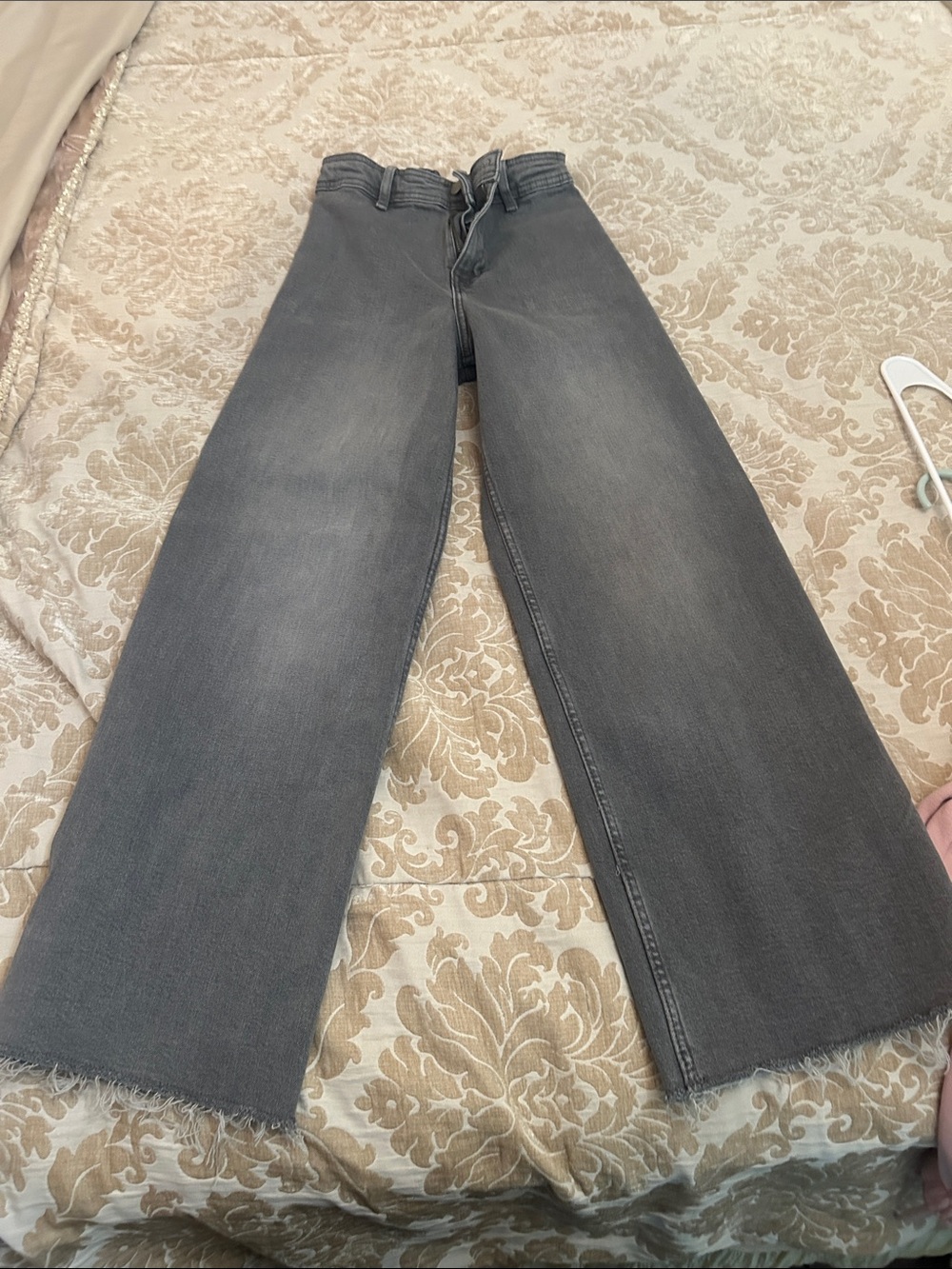 Zara Kids Wide-Leg Gray Jeans